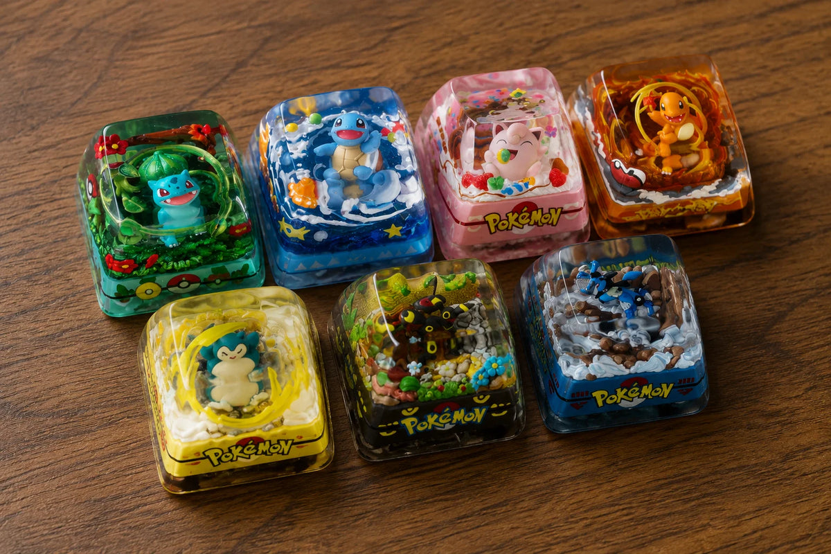 Keycap Pokémon in resina artigianale