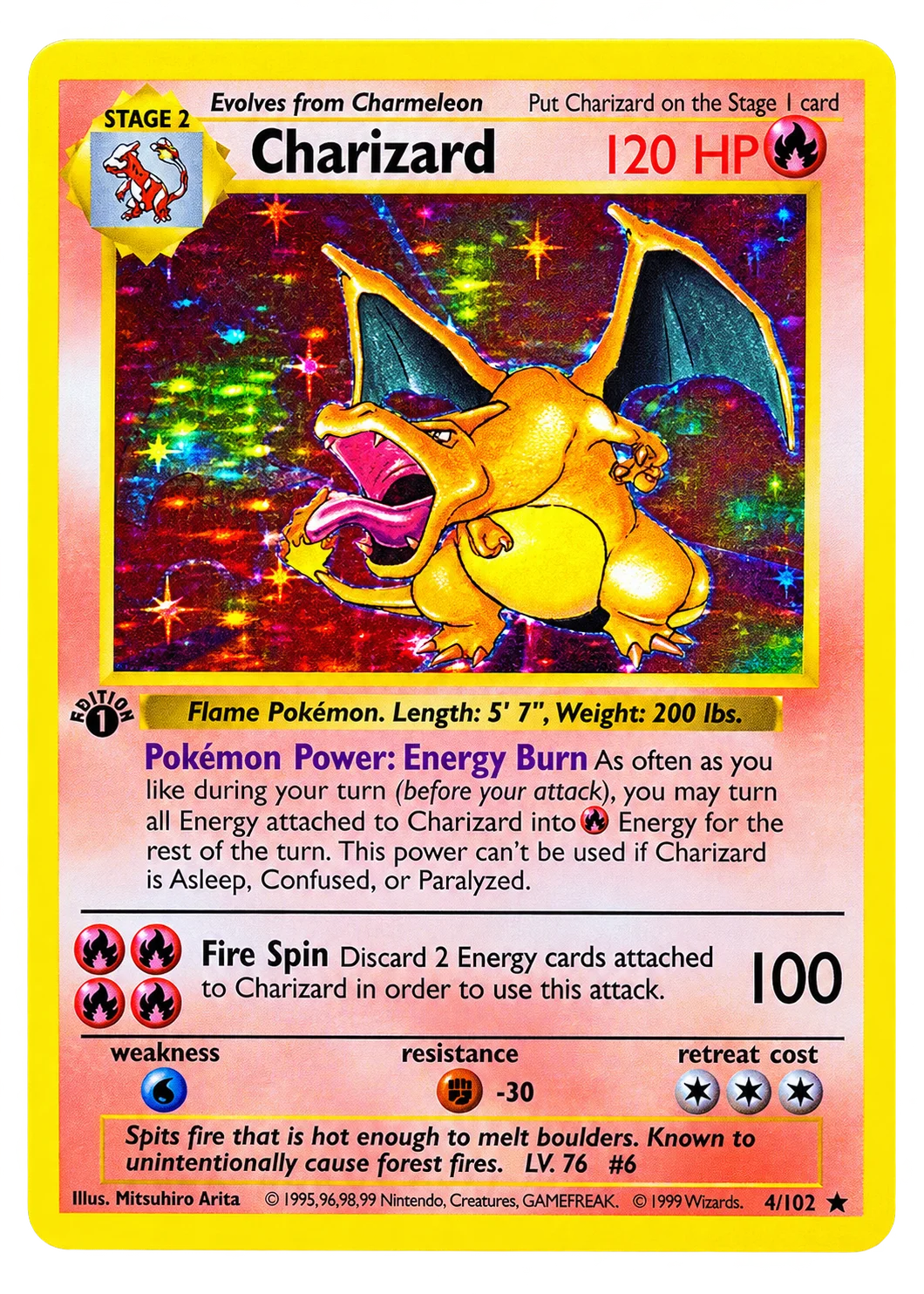 Charizard 4/102 - Base Set 1st Edition [Angielski]