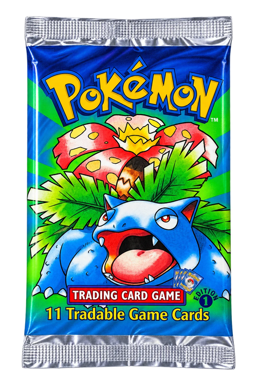 1 Booster Pack - Base Set 1st Edition, Venusaur art [English]