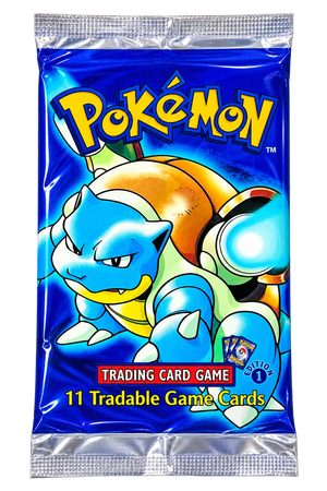 1 Booster Pack - Base Set 1st Edition, Blastoise art [Angielski]