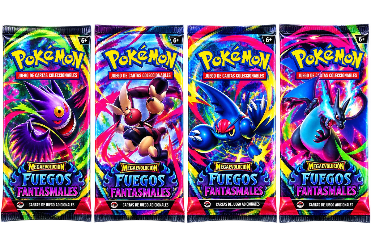 4 Booster Packs - Fuegos Fantasmales [Spanish]
