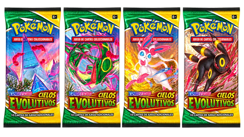 4 Booster Packs - Cielos Evolutivos [Spanish]