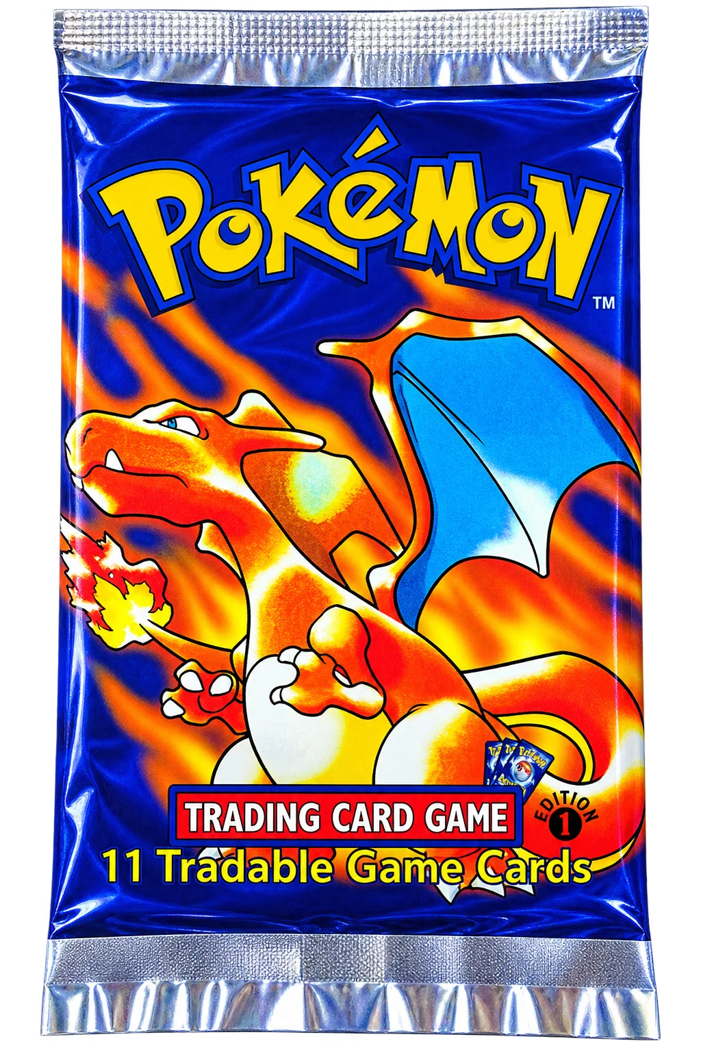 1 Booster Pack - Base Set 1st Edition, Charizard art [Angielski]