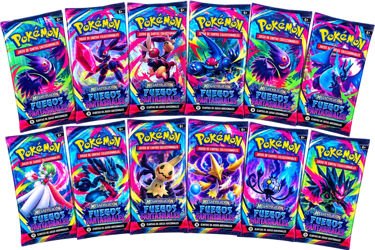 12 Booster Packs - Fuegos Fantasmales [Spanish]