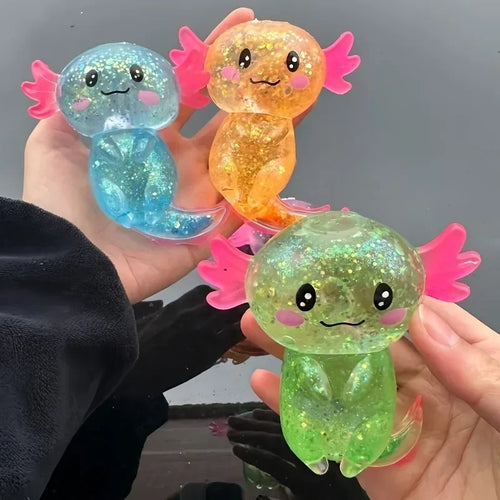 Glitzer-Axolotl-Squishy